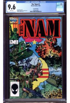 THE NAM #1 CGC 9.6 WHITE PAGES front cover