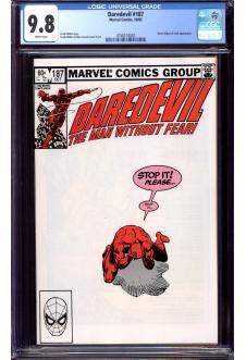 DAREDEVIL #187 CGC 9.8 WHITE PAGES front cover