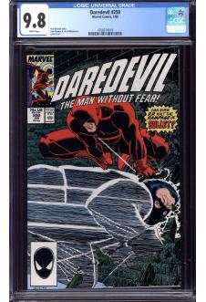 DAREDEVIL #250 CGC 9.8 WHITE PAGES front cover