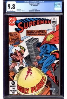 SUPERMAN #374 CGC 9.8 WHITE PAGES front cover