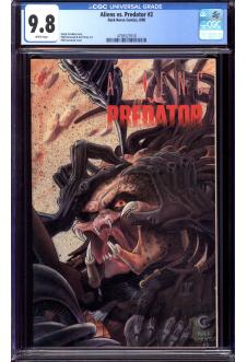 ALIENS VS. PREDATOR #2 CGC 9.8 WHITE PAGES front cover