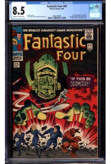 FANTASTIC FOUR #49 CGC 8.5 OW/WH PAGES front cover