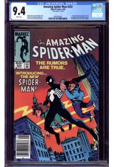 AMAZING SPIDER-MAN #252 CGC 9.4 WHITE PAGES MARK JEWELERS front cover