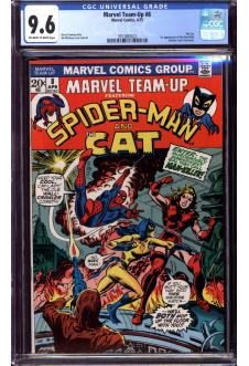 MARVEL TEAM-UP #8 CGC 9.6 OW/WH PAGES front cover