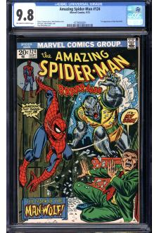 AMAZING SPIDER-MAN #124 CGC 9.8 OW/WH PAGES front cover