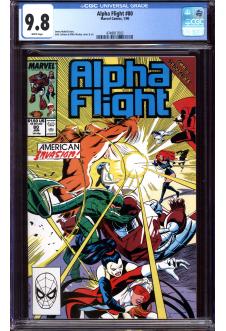 ALPHA FLIGHT #80 CGC 9.8 WHITE PAGES front cover