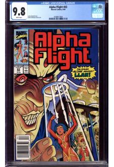 ALPHA FLIGHT #83 CGC 9.8 WHITE PAGES front cover