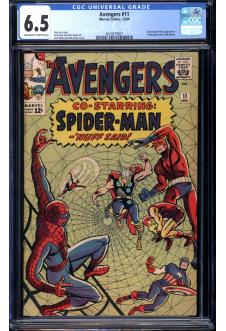 AVENGERS #11 CGC 6.5 OW/WH PAGES front cover