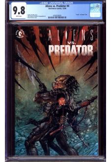 ALIENS VS. PREDATOR #4 CGC 9.8 WHITE PAGES front cover
