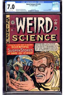 WEIRD SCIENCE #12 (#1) CGC 7.0 OW PAGES front cover
