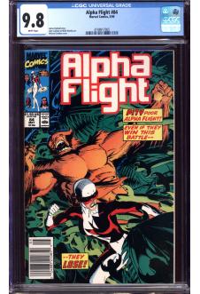 ALPHA FLIGHT #84 CGC 9.8 WHITE PAGES front cover