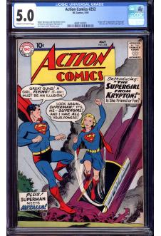 ACTION COMICS #252 CGC 5.0 CR/OW PAGES front cover